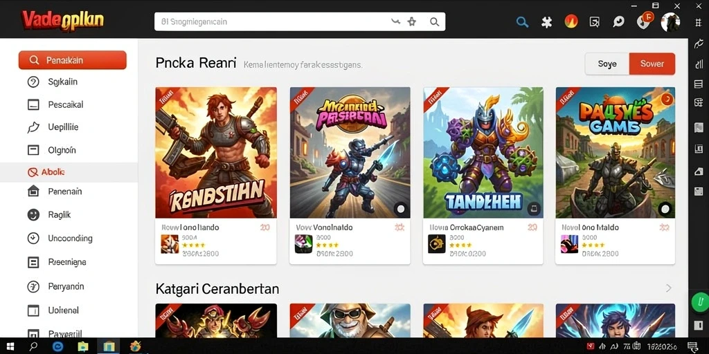 Screenshot menunjukkan antarmuka permainan yang intuitif.