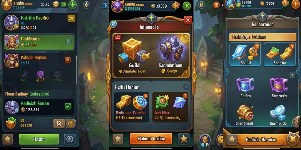 Screenshot menampilkan antarmuka permainan yang menarik.
