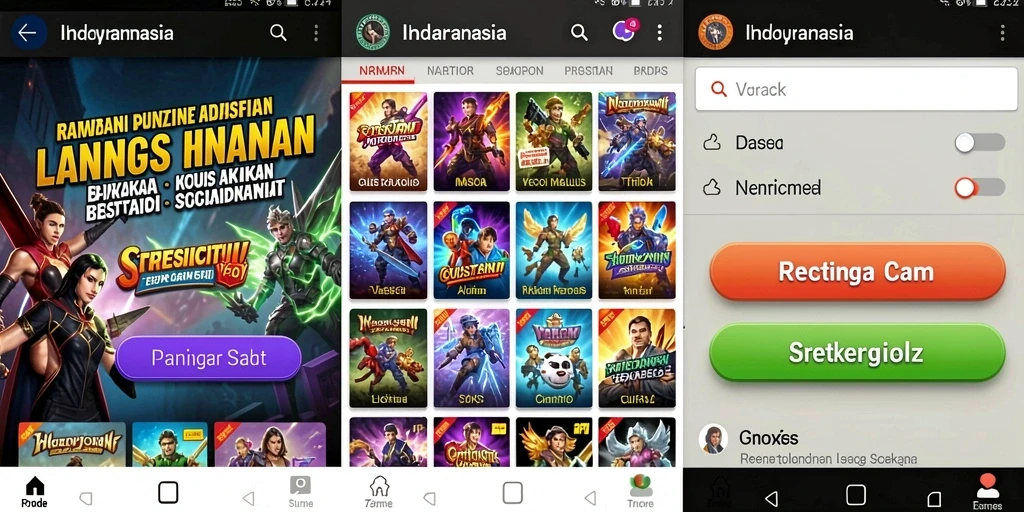Tampilan antarmuka aplikasi yang menarik.