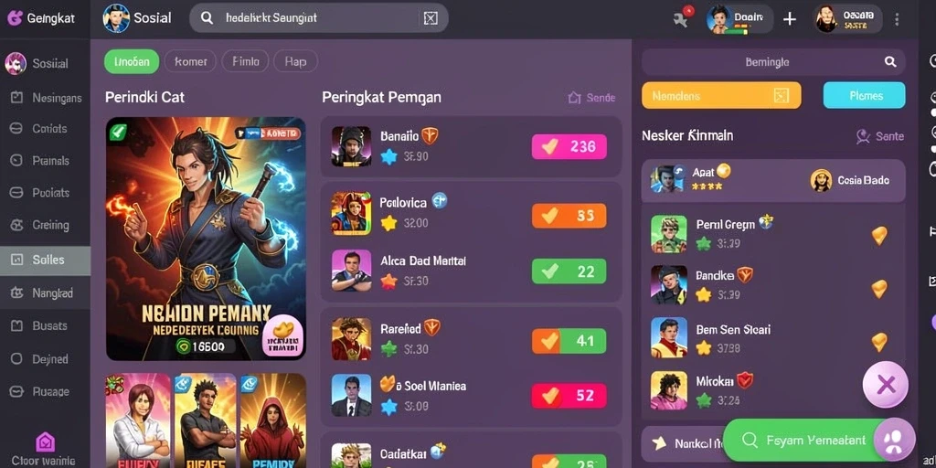 Tampilan antarmuka yang menarik dan user-friendly.